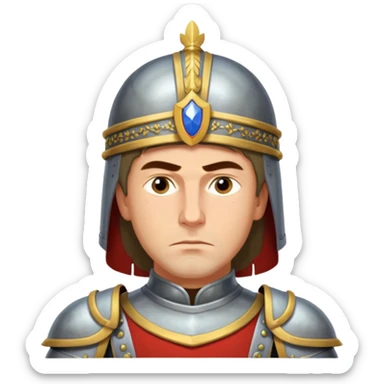 Russian prince Alexander Nevsky sticker