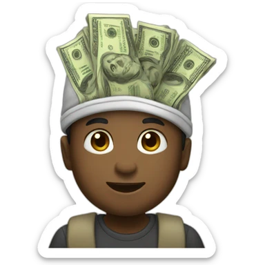 cash bundle sticker