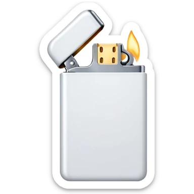 white lighter sticker