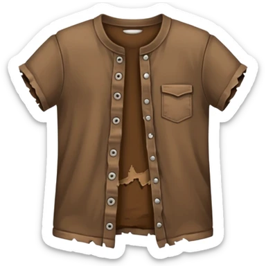 Peasant rags clothes sticker