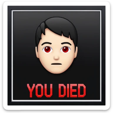 FromSoftware You Died Screen sticker