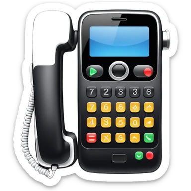 Phone hotline phone sticker