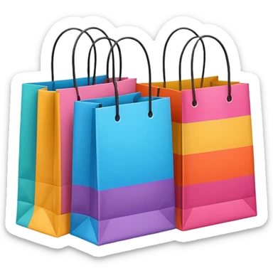 bolsas de compras sticker