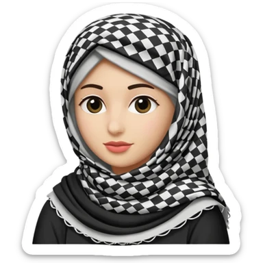 Palestinian keffiyeh sticker