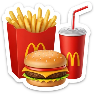 1990’s McDonald’s meal sticker