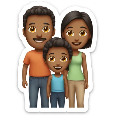 family of 3 sticker