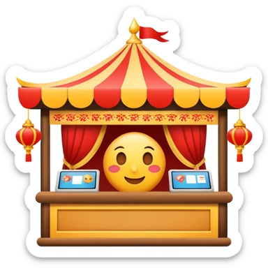 cherish festival booth sticker