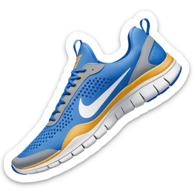 Tiburon con zapatos nike azules sticker