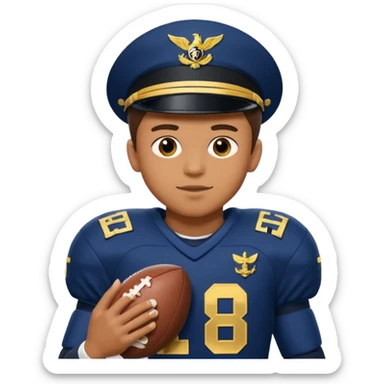 Naval academy football goat sticker