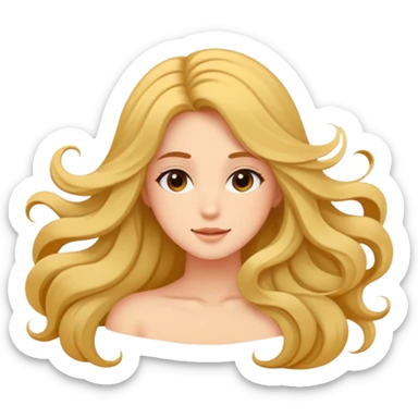 relax girl sticker