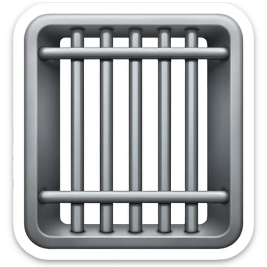 generate realistic prison cell bars sticker
