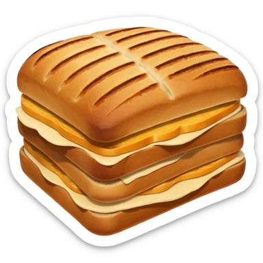 brown panini bread sticker