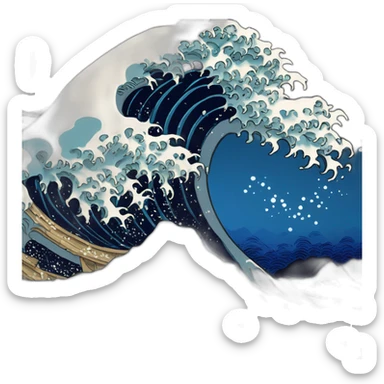 The Great Wave off Kanagawa sticker