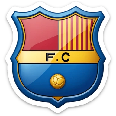 Logotipo de fc barcelona sticker