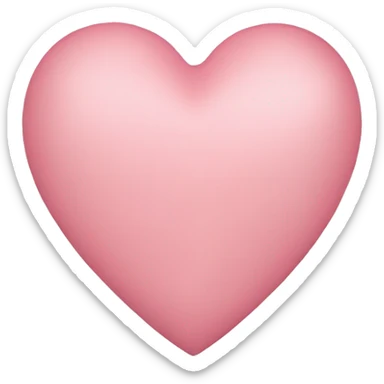 light pink heart sticker