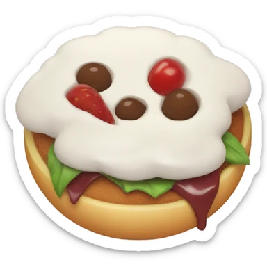 Aesthetic food sticker