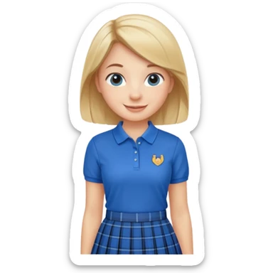 Preppy girl sticker