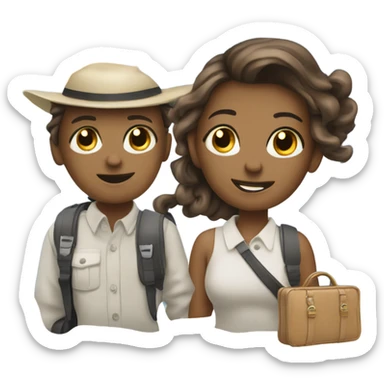 Give me 5 emoji related to travel. Make them all girly.   sticker