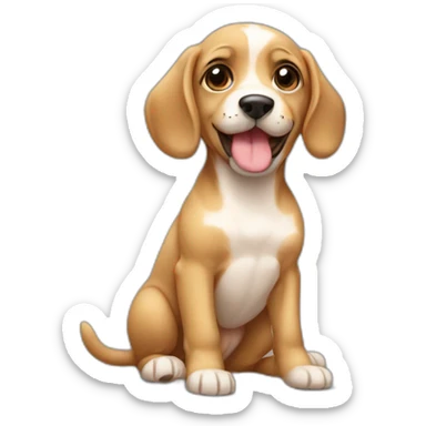 Chiot mignon sticker