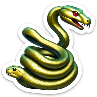 Metal Snake  sticker