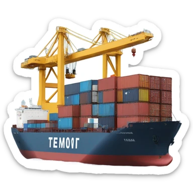 cargo ship sticker