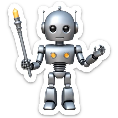 Robot Maestro Conductor sticker