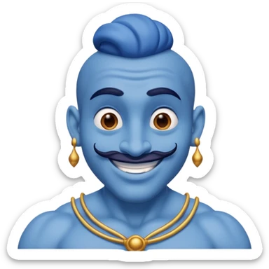 the genie from Aladdin's lamp
 sticker