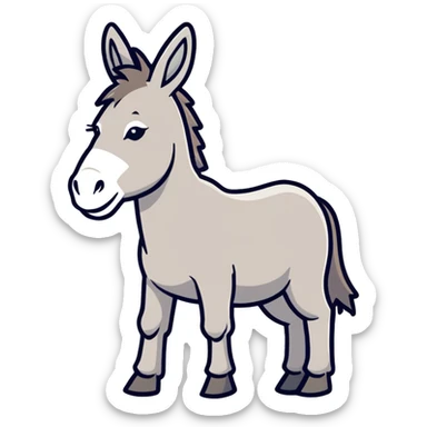 Zesty donkey sticker
