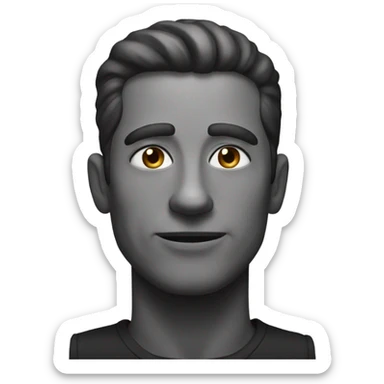 monochrome portrait of a man sticker