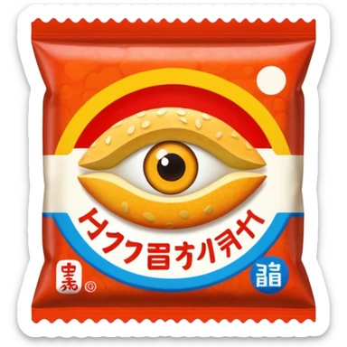 japan packaged snack  sticker