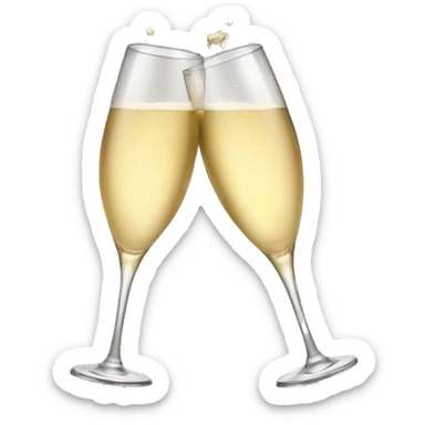 Champagne cheers sticker