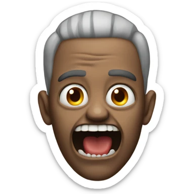 terrifying guy sticker