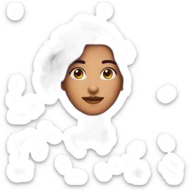 una diseñadora con el pelo morado sticker