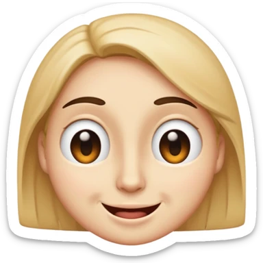 smug face winking with eyes looking sideways emoji sticker