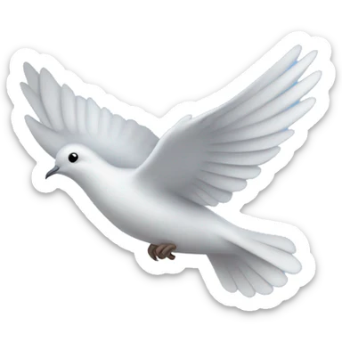 Dove blue color flight sticker