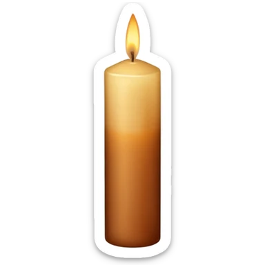 Brown tapered candle  sticker