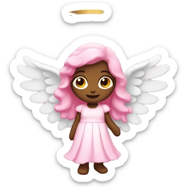 Pink angel  sticker
