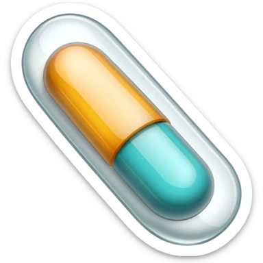Pill capsule sticker