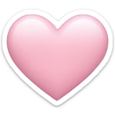Light pink heart  sticker