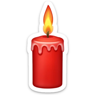 christmas candle sticker