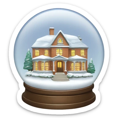 Big House Snow globe  sticker