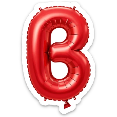 Balloons that say 30 in shape sticker