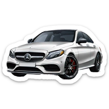 mercedes c43 amg car sticker