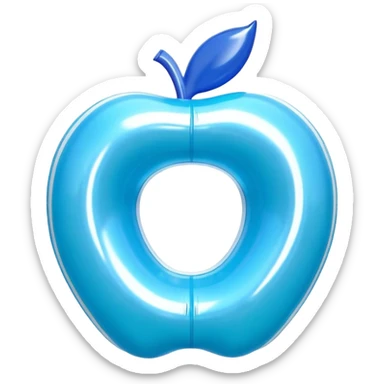 3D render of Water Wings made of shiny inflatable vinyl, visible seam lines, air valve, highly reflective plastic texture, pool toy aesthetic, Apple emoji style, isolated on white background --v 6.0 sticker