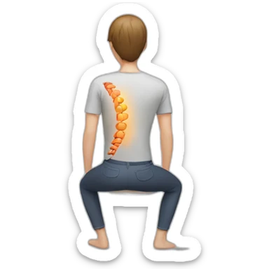 back-pain sticker