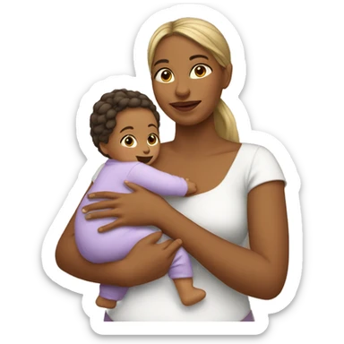 Mamá y bebé  sticker