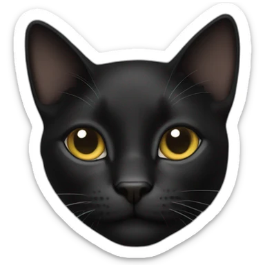 Gato negro sticker