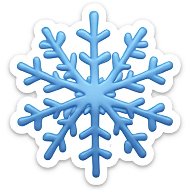 snowflake sticker