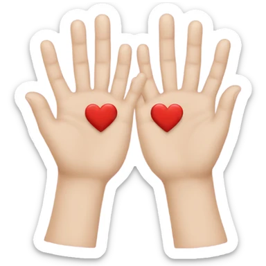 Heart hands  sticker