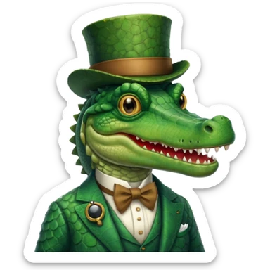 Sir corcodile sticker